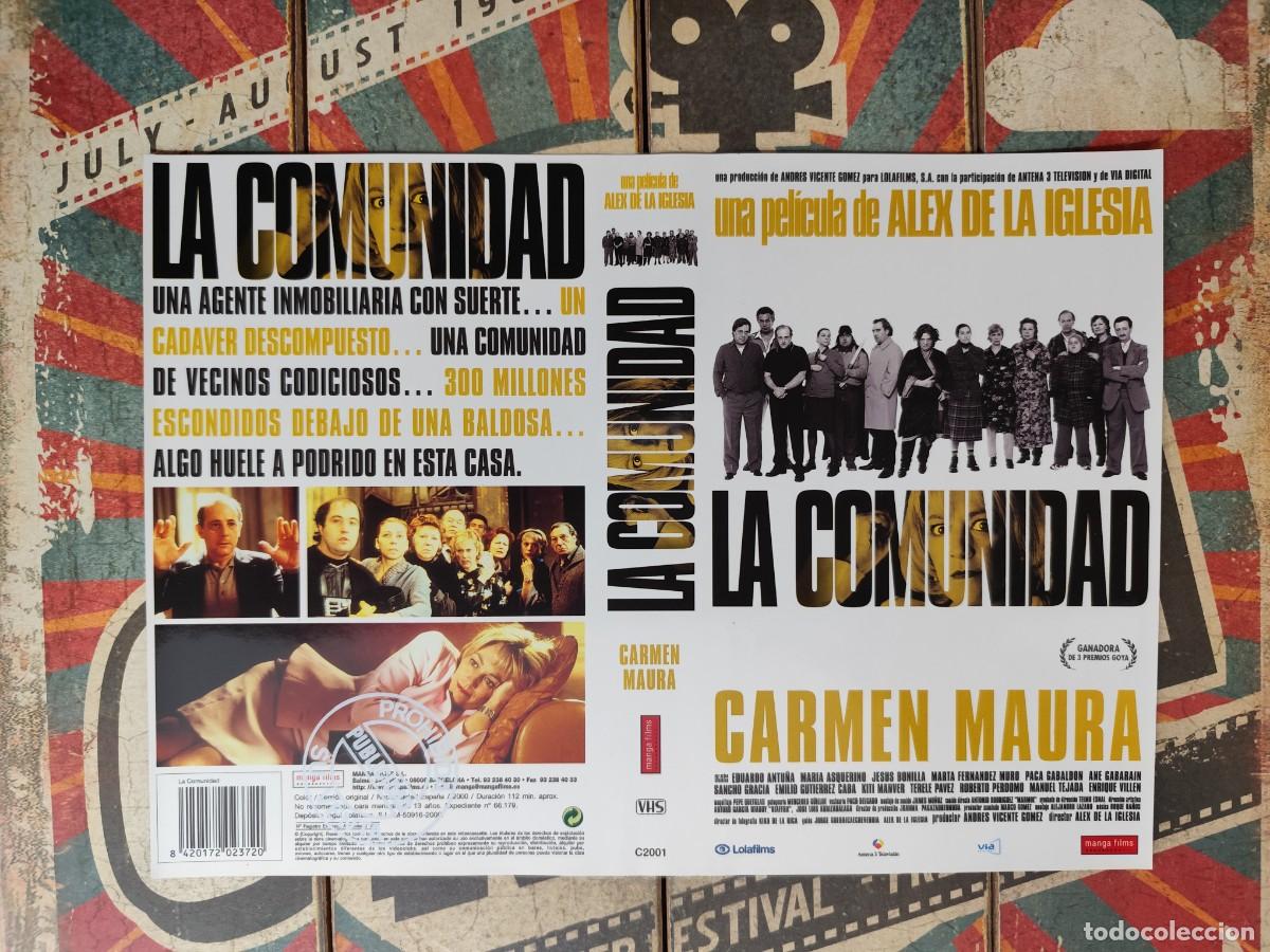 Cine: Car&aacute;tula VHS La comunidad reversible - Foto 1