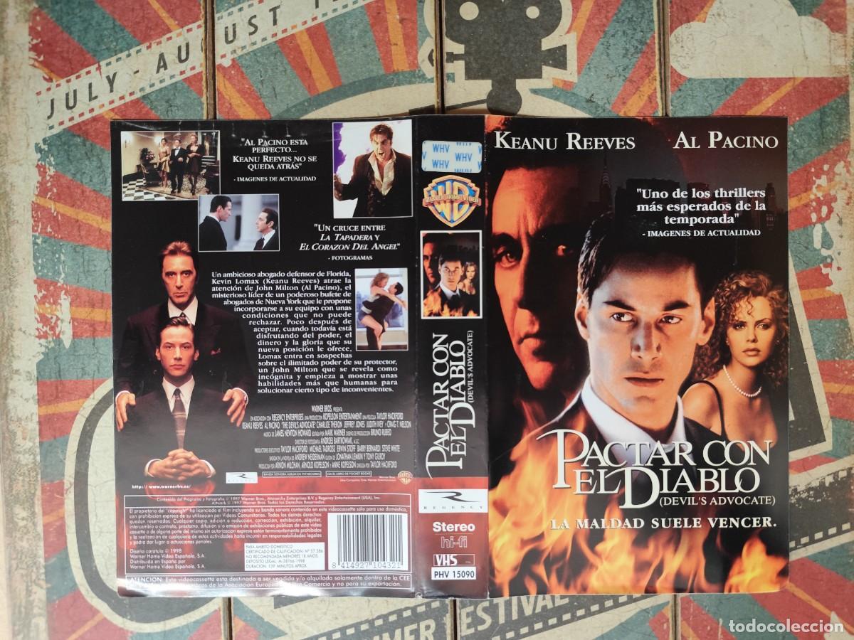 Cine: Car&aacute;tula VHS Pactar con el diablo - Foto 1