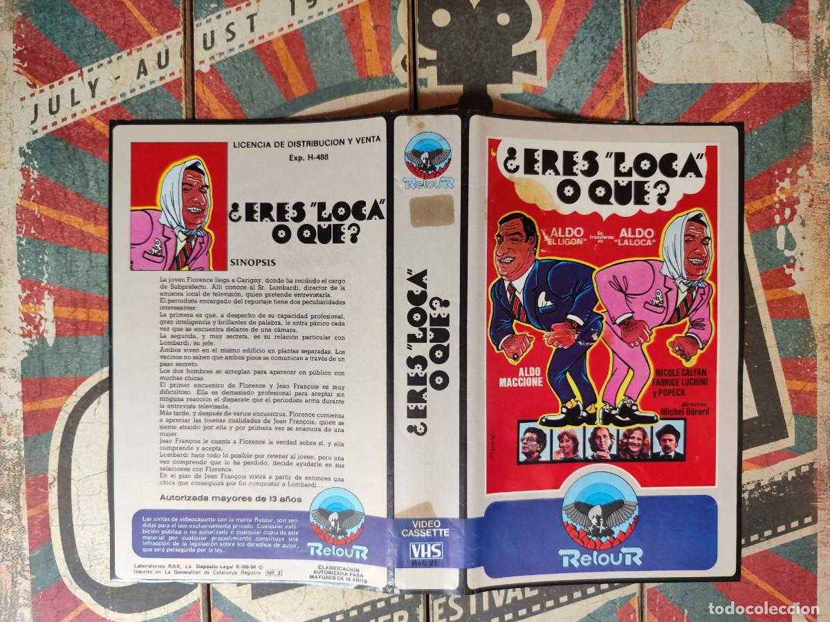 Cine: Car&aacute;tula VHS Eres loca o que - Foto 1