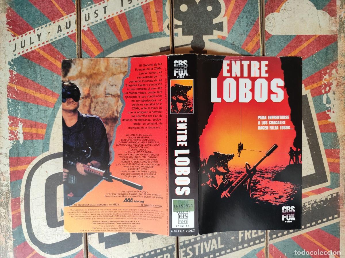 Cine: Car&aacute;tula VHS Entre lobos - Foto 1