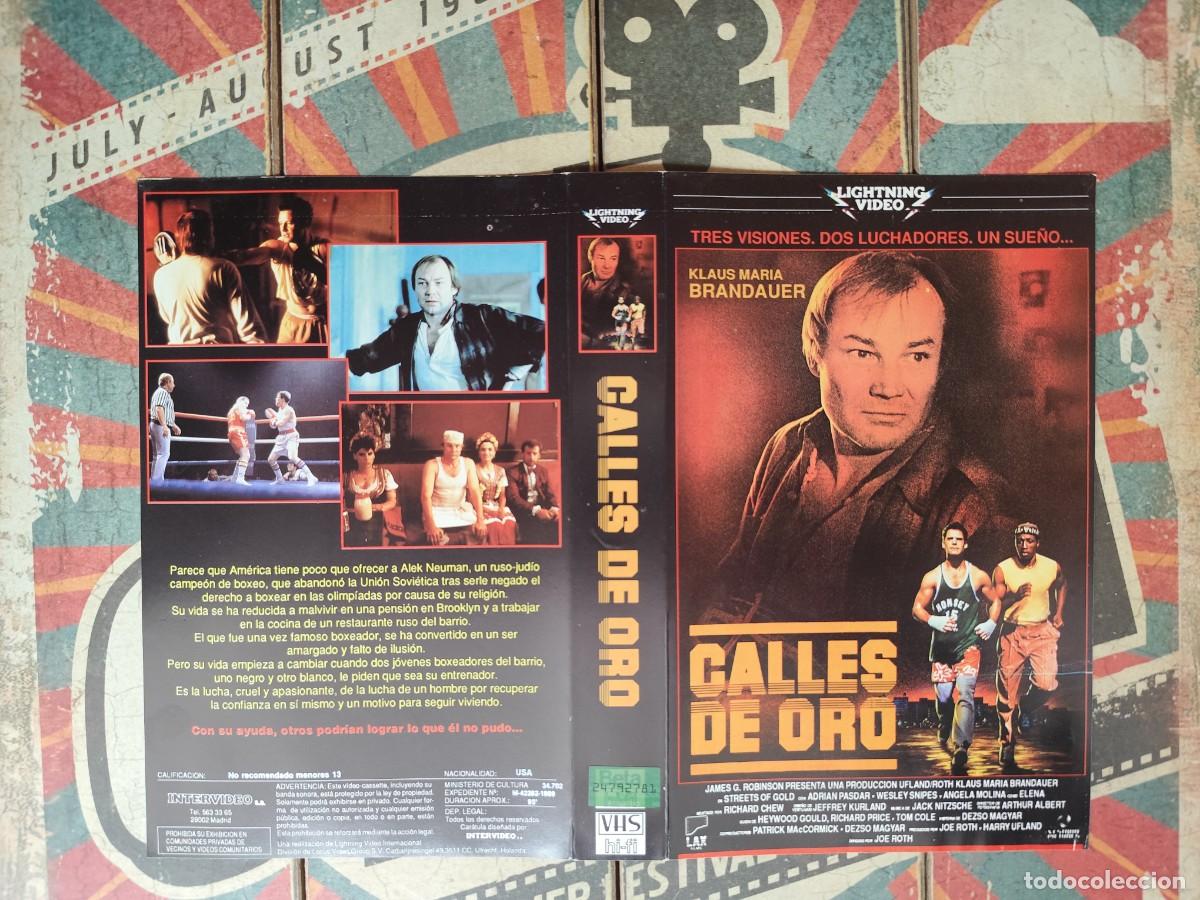 Cine: Car&aacute;tula VHS Calles de oro - Foto 1