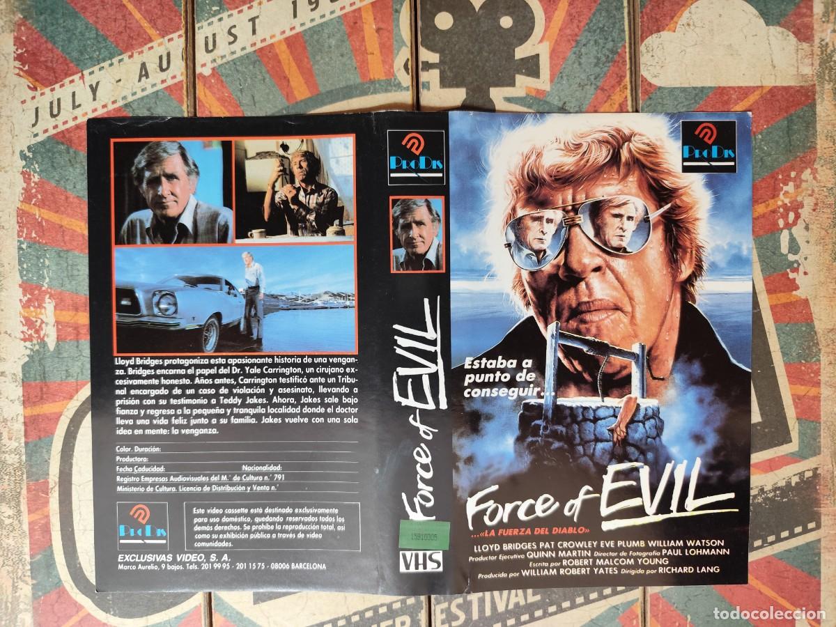 Cine: Car&aacute;tula VHS Force evil - Foto 1