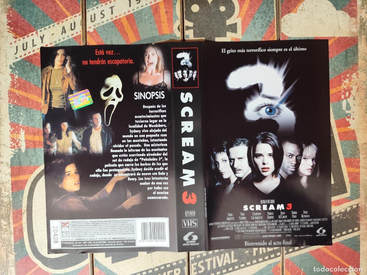 Cine: Car&aacute;tula VHS Scream 3 - Foto 1