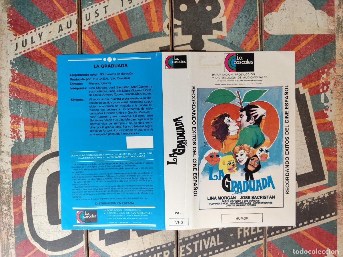 Cine: Car&aacute;tula VHS La graduada - Foto 1
