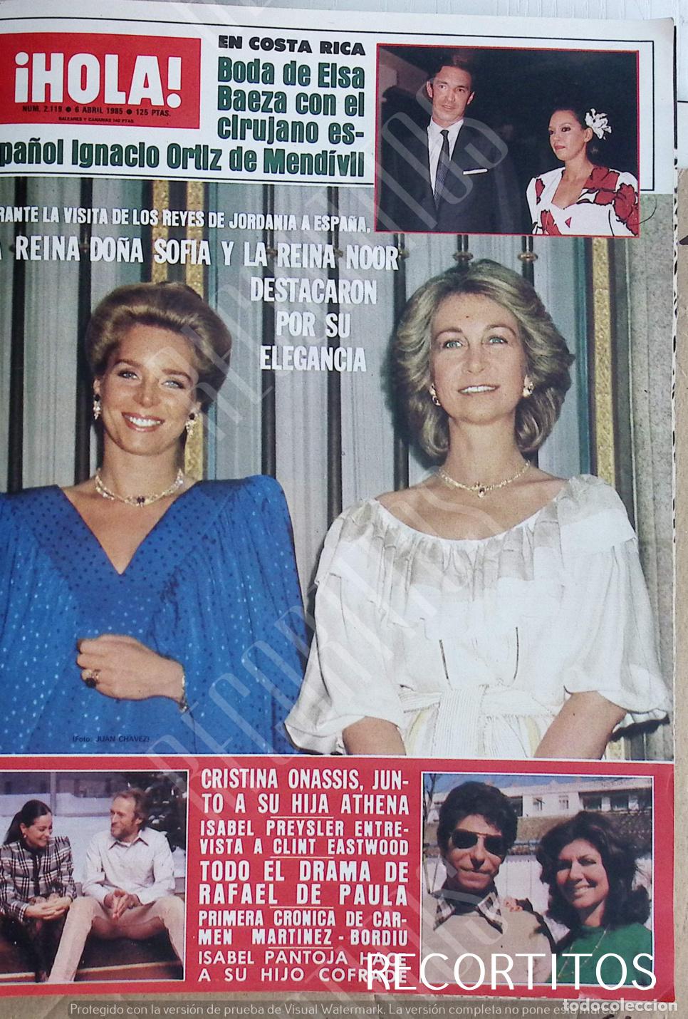 Cine: RECORTE PORTADA REINA SOFIA NOOR DE JORDANIA