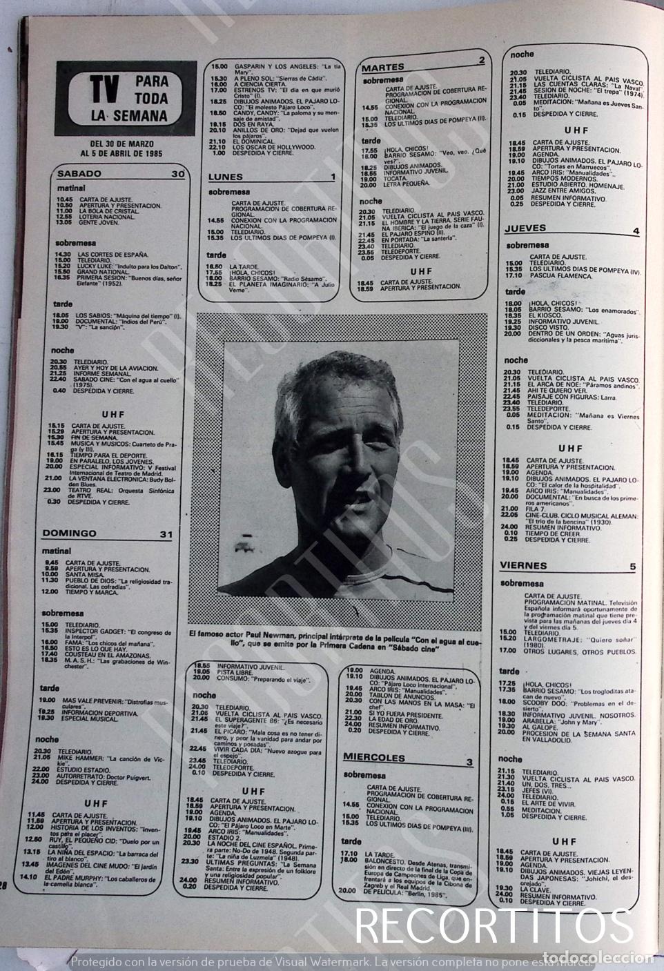 Cine: PAUL NEWMAN CON EL AGUA AL CUELLO