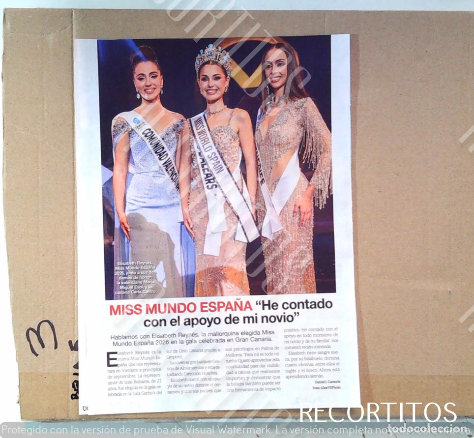 Cine: MISS MUNDO ESPA&Ntilde;A ELIZABETH REYNES