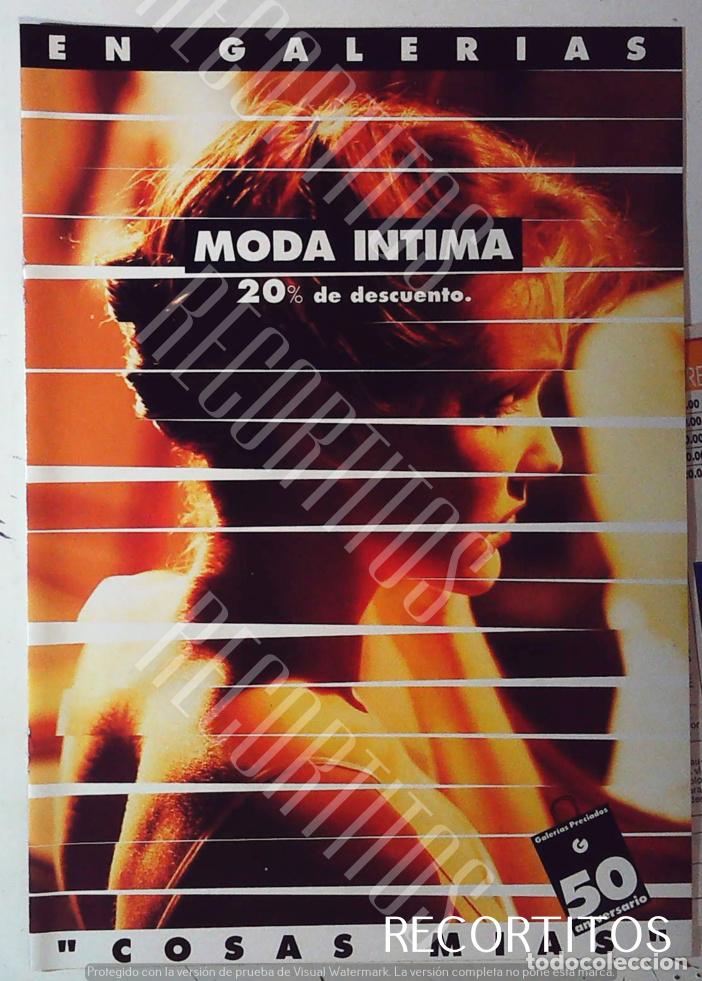 Cine: GALERIAS PRECIADOS MODA INTIMA LENCERIA DIM LOVABLE BELCOR PLAYTEX TRIUMPH CACHAREL BELCOR