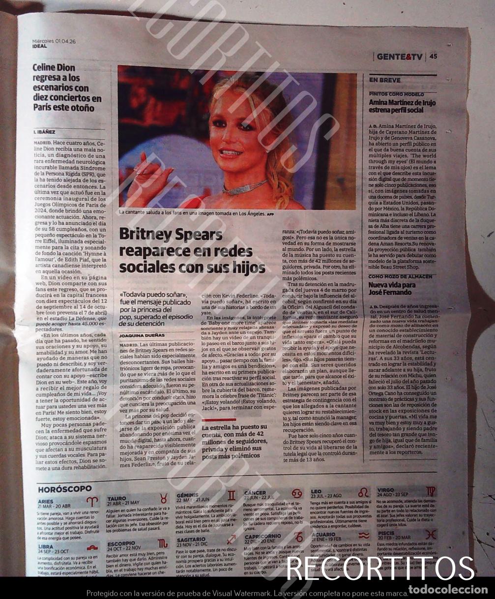 Cine: REAPARICION DE BRITNEY SPEARS