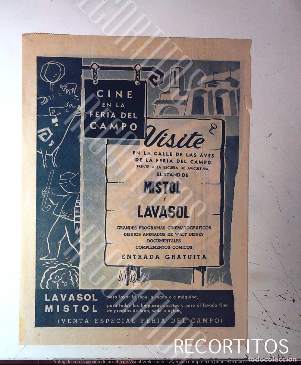 Cin&eacute;ma: MISTOL Y LAVASOL EN LA FERIA DEL CAMPO