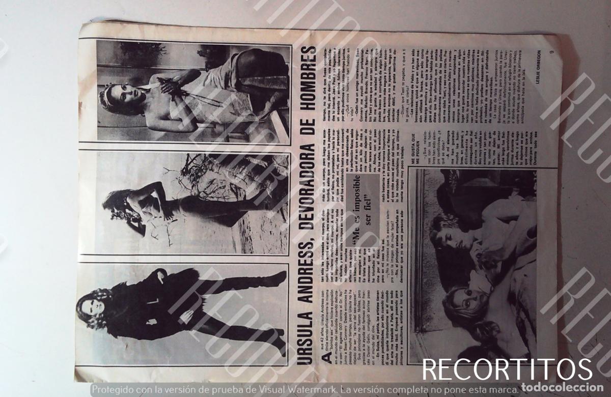 Cine: URSULA ANDRESS BIG BOG FOLDER