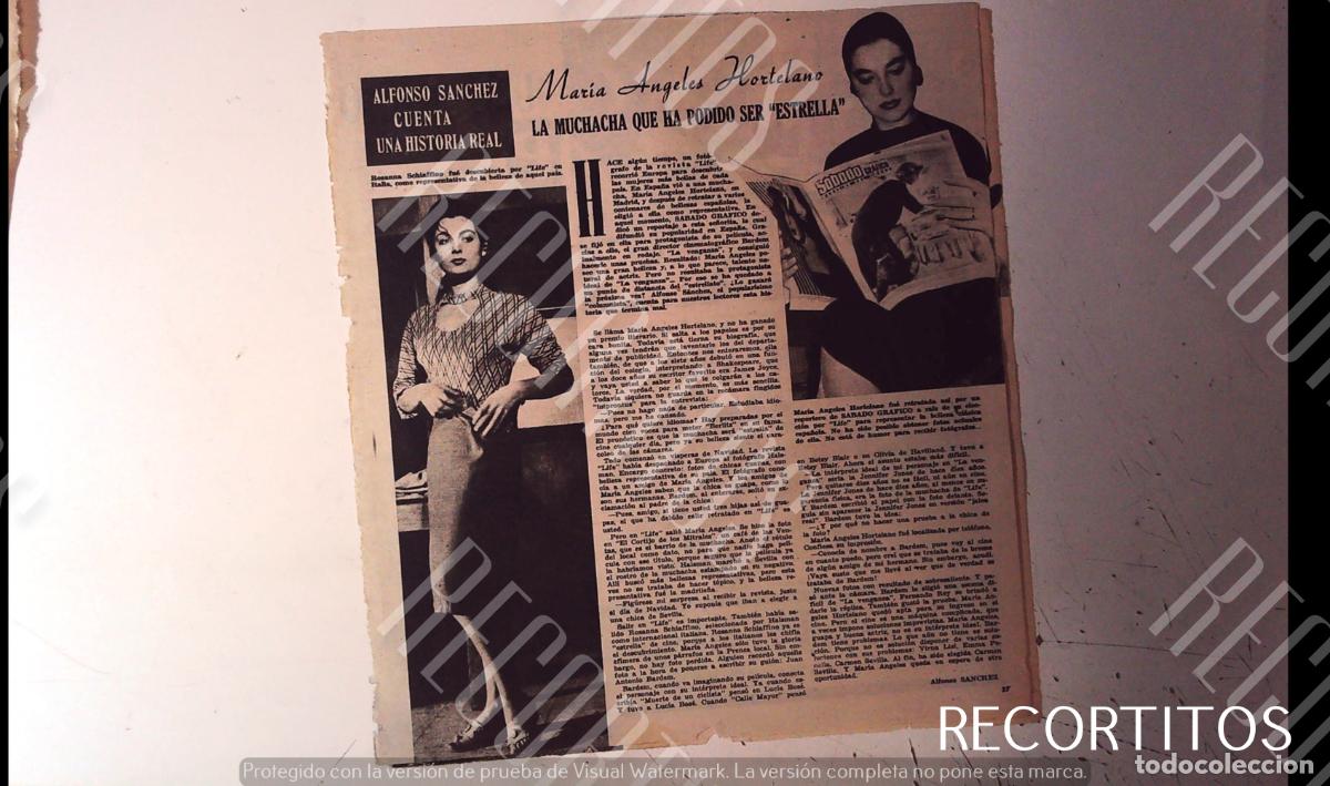 Cine: MARIA ANGELES HORTELANO