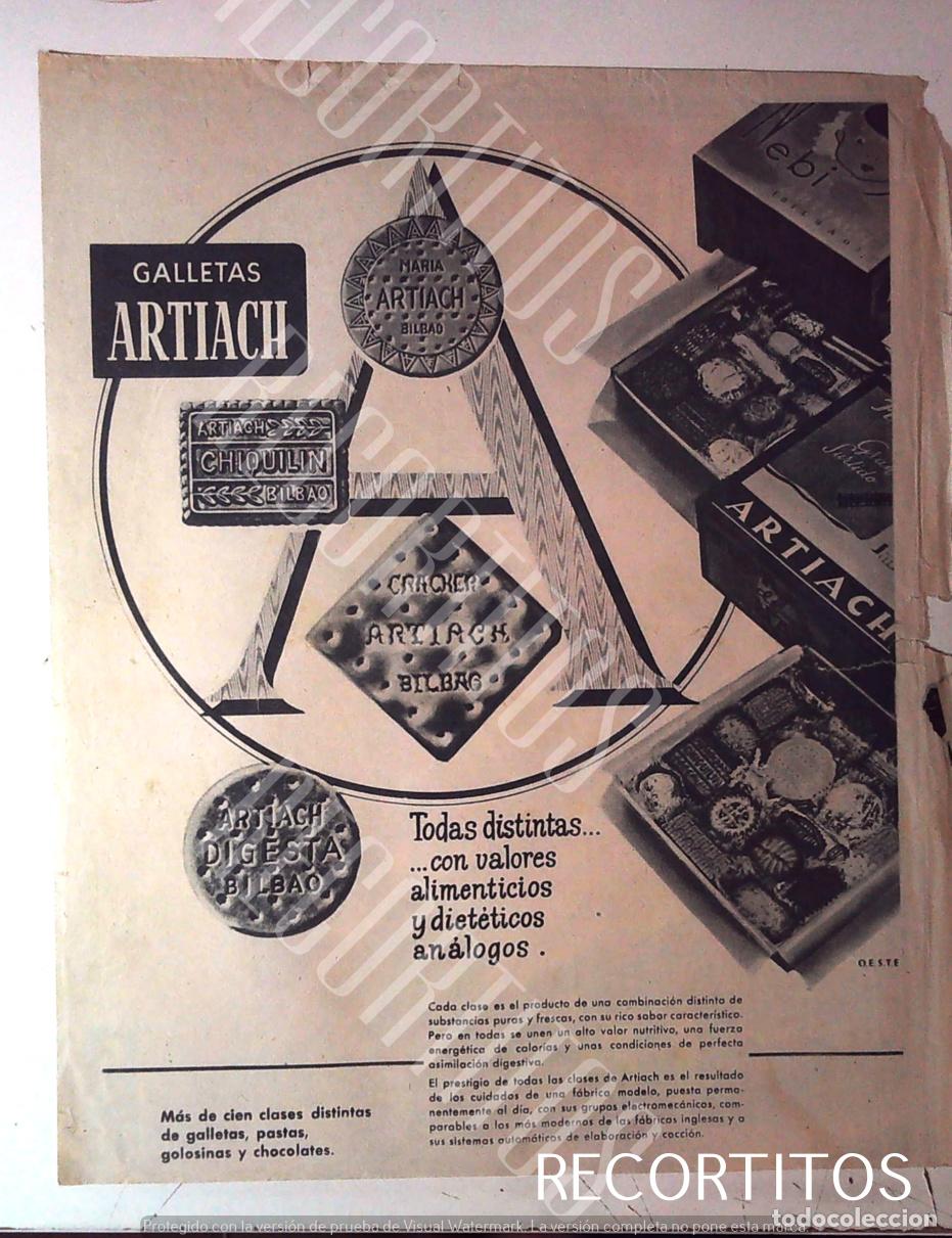 Cine: artiach ritz fry crackers anuncio publicidad 1959