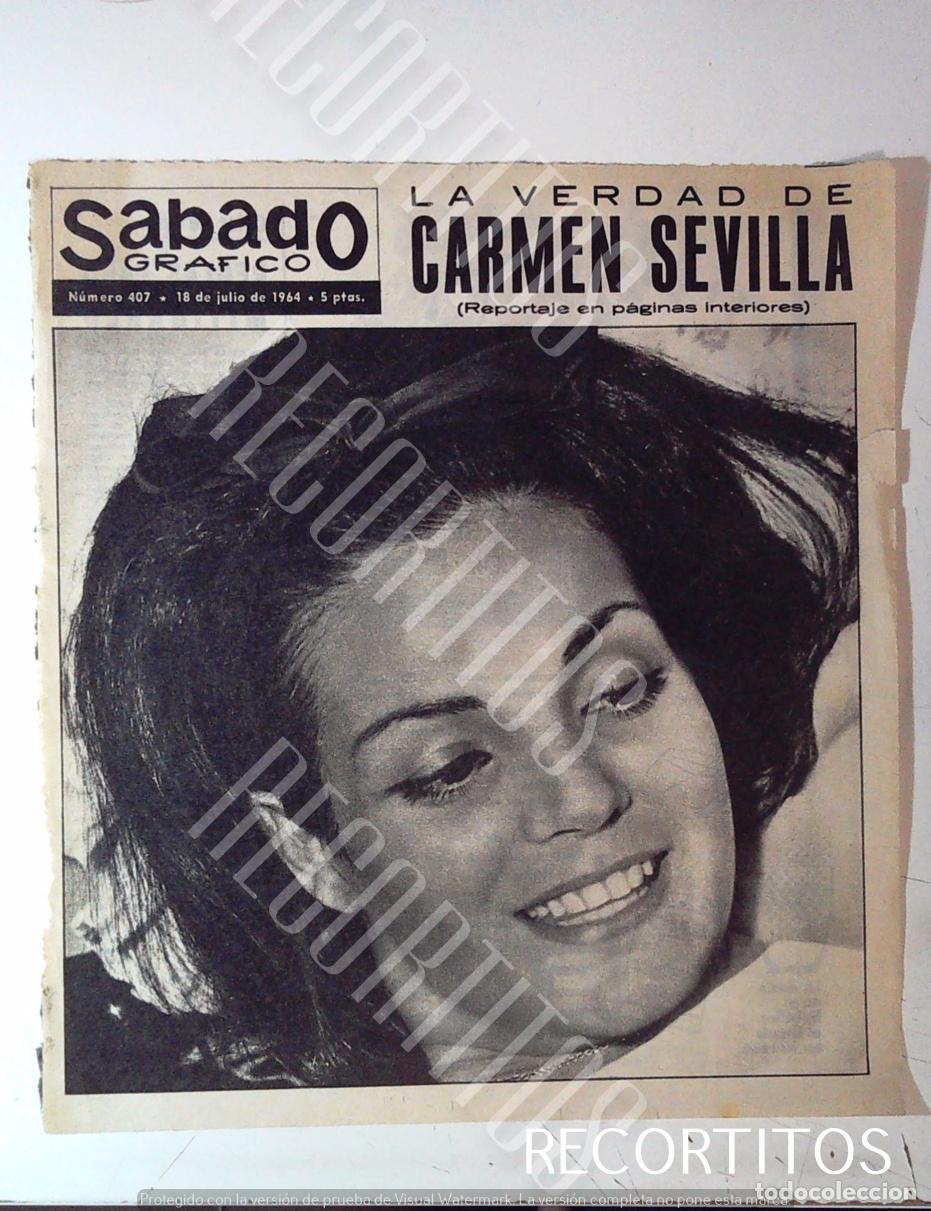 Cine: RECORTE PORTADA CARMEN SEVILLA SAL DE FRUTAS ENO