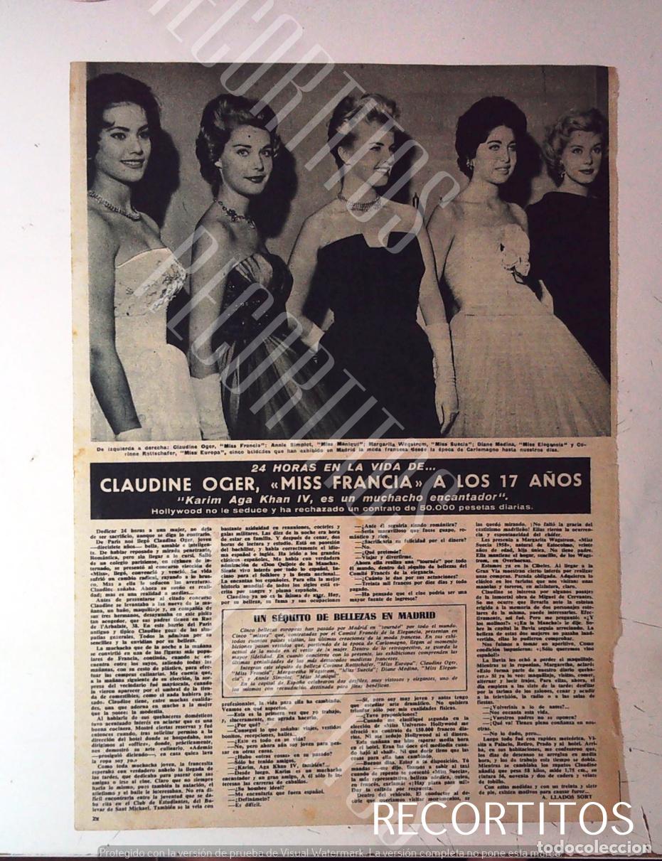 Cine: CLAUDINE OGER MISS FRANCIA A LOS 17 A&Ntilde;OS