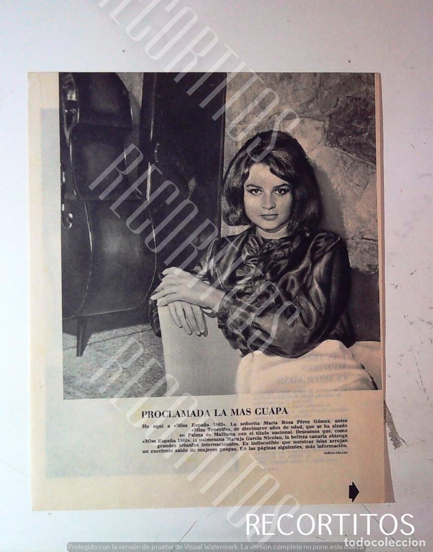 Cine: MARIA ROSA PEREZ GOMEZ MISS ESPA&Ntilde;A 1963