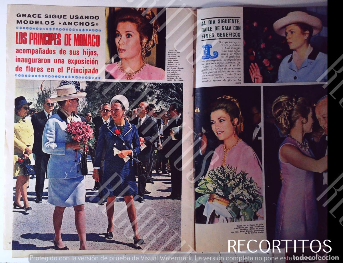 Cine: GRACE KELL GRACIA DE MONACO CAROLINA ESTEFANIA EXPOSICION FLORAL