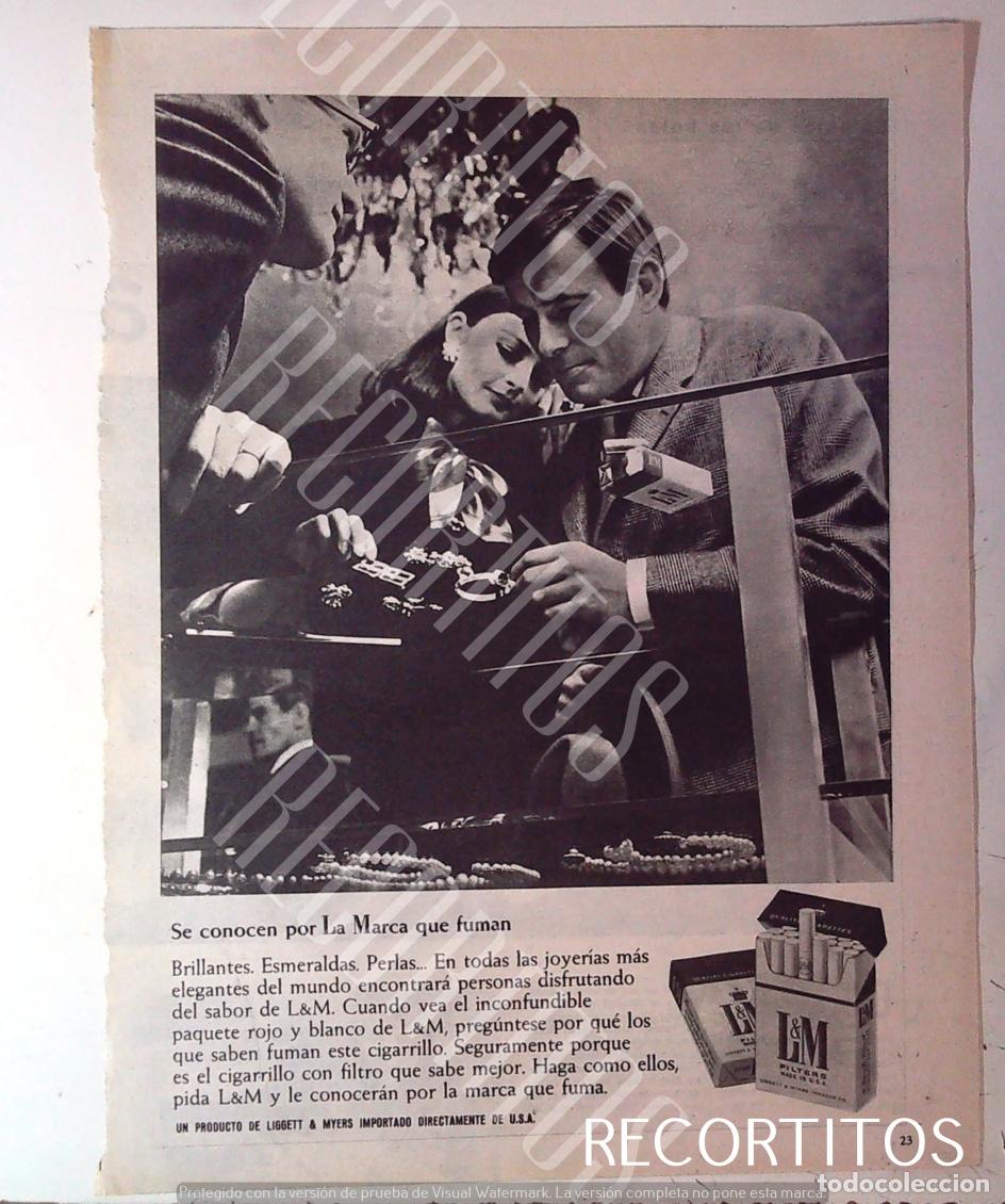 Cinema: lm tabaco cigarrillos anuncio publicidad LYM L Y M .