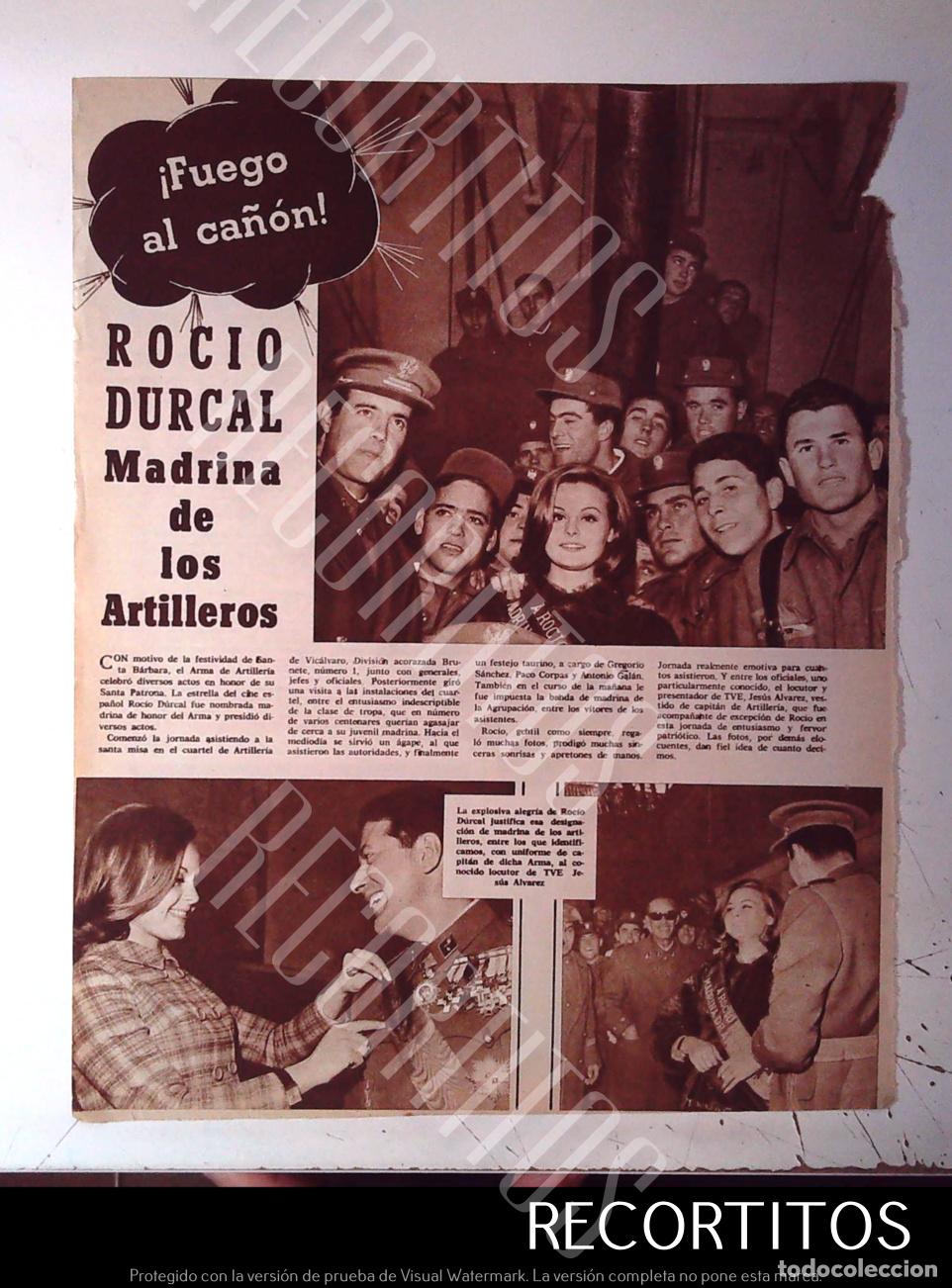 Cin&eacute;ma: ROCIO DURCAL MADRINA DE LOS ARTILLEROS