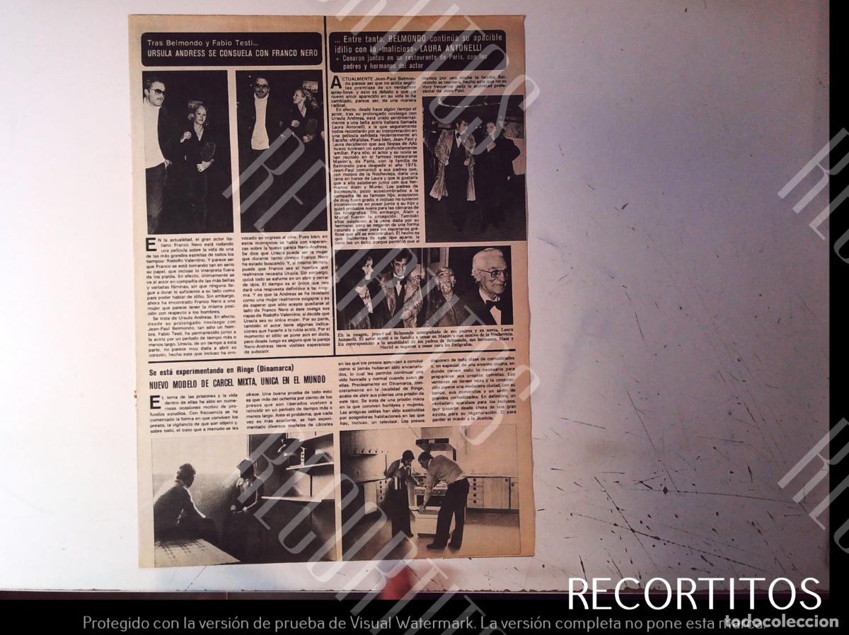 Cin&eacute;ma: POSTER ROTO DE VICTORIA VERA URSULAANDRESS LAURAANTONELLI JEAN PAUL BELMONDO FRANCO NERO