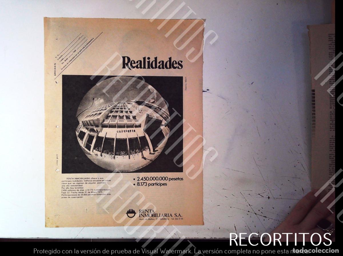 Cine: RENTA INMOBILARIA ANUNCIO PUBLICIDAD