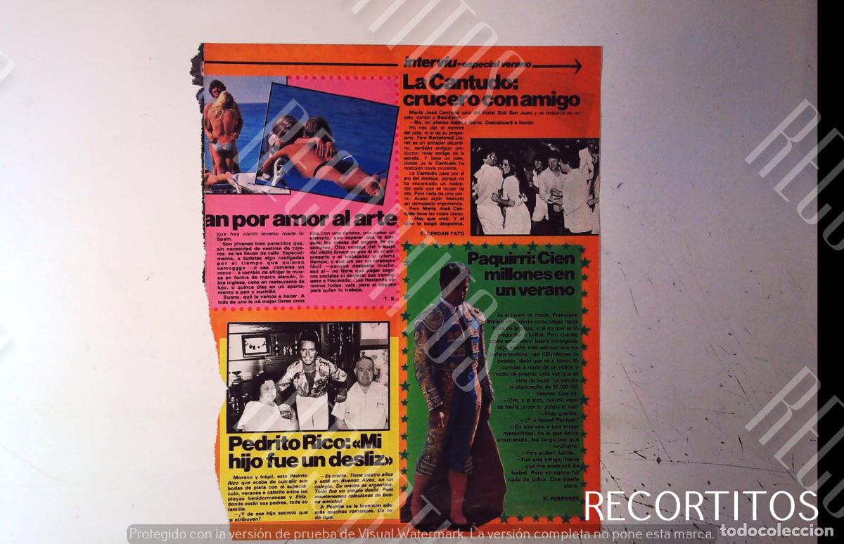 Cine: PAQUIRRI PEDRITO RICO MARIA JOSE CANTUDO