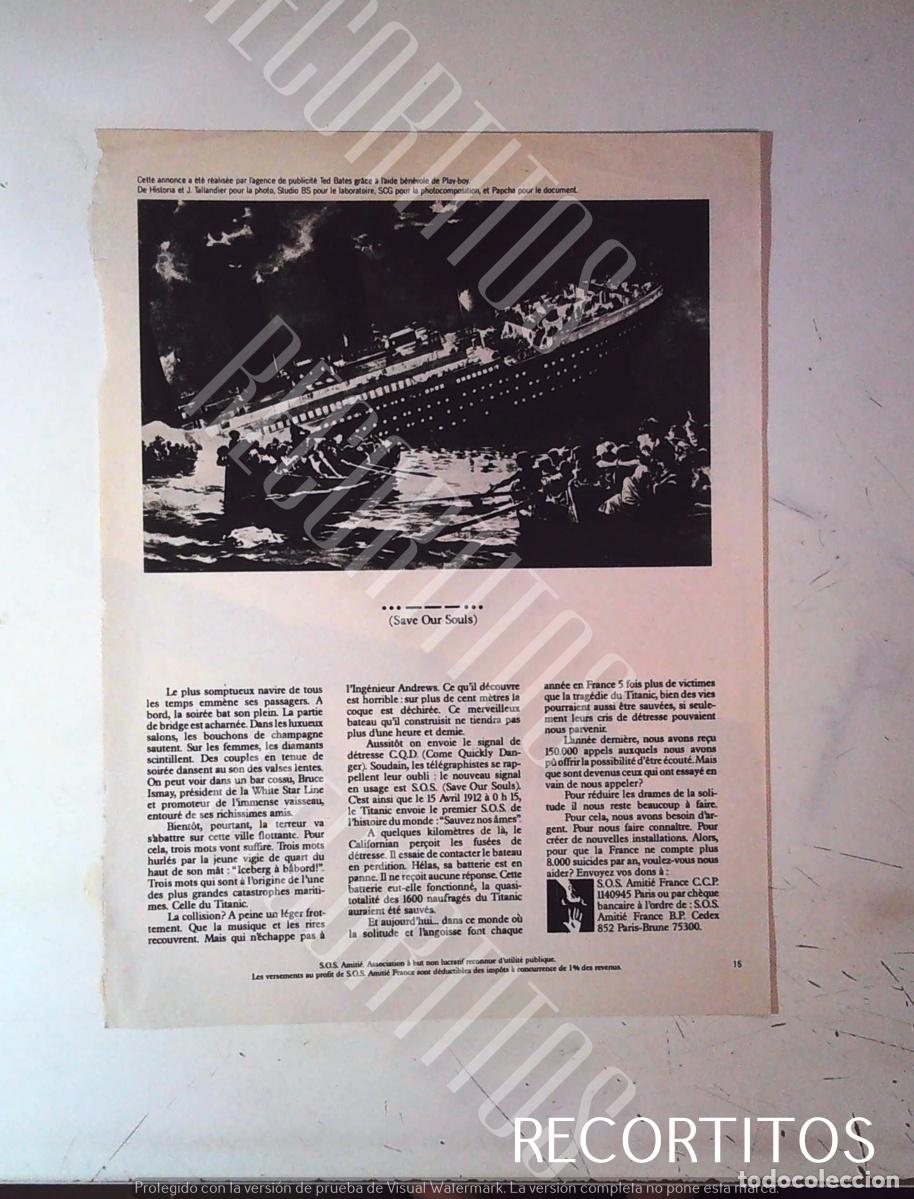 Cine: sos el origen save our soul titanic