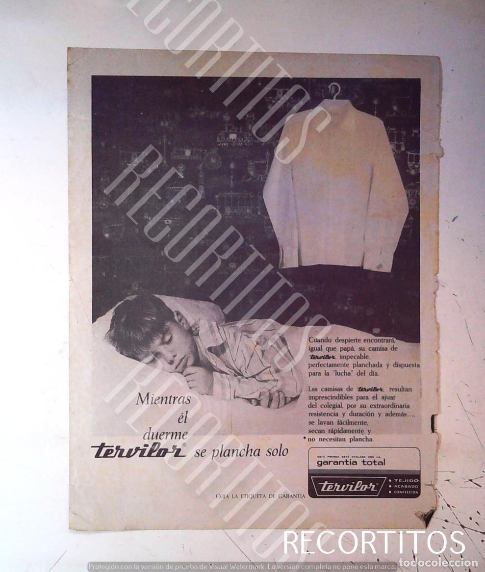 Cine: TERVILOR CAMISAS ANUNCIO PUBLICIDAD 1962 FELICES PASCUAS