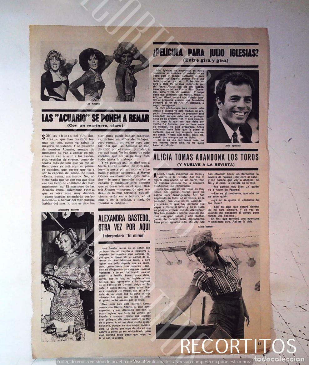 Cine: MAYRA GOMEZ KEMP UN DOS TRES 1 2 3 TRIO ACUARIO JULIO IGLESIAS ALEXANDRA BASTEIDO ALICIA TOMAS