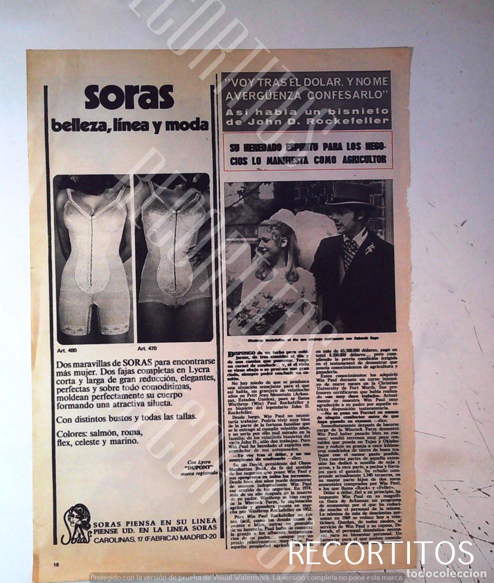 Cine: soras lenceria anuncio publicidad