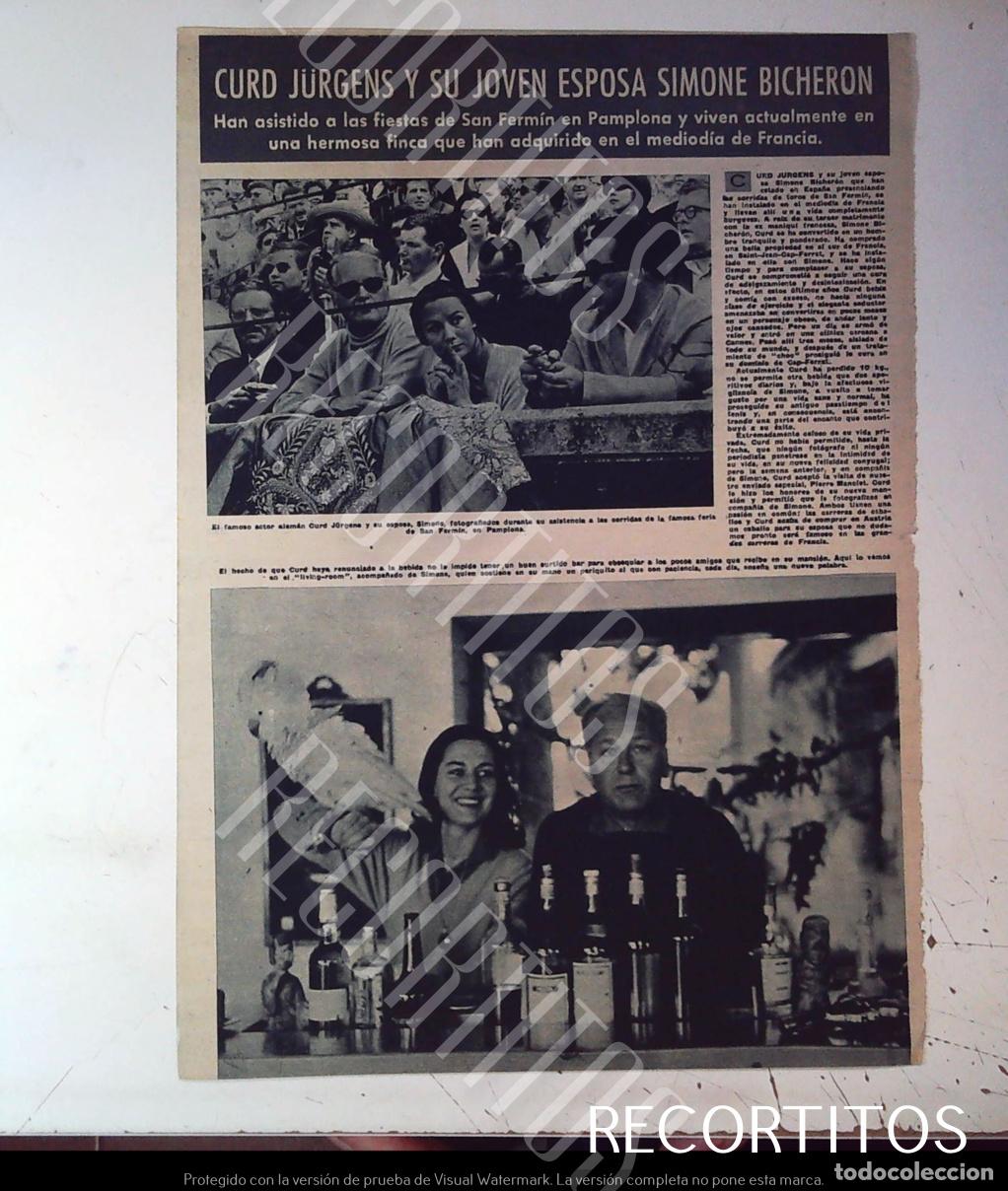 Cine: CURD JURGENS SIMONE EN ESPA&Ntilde;A