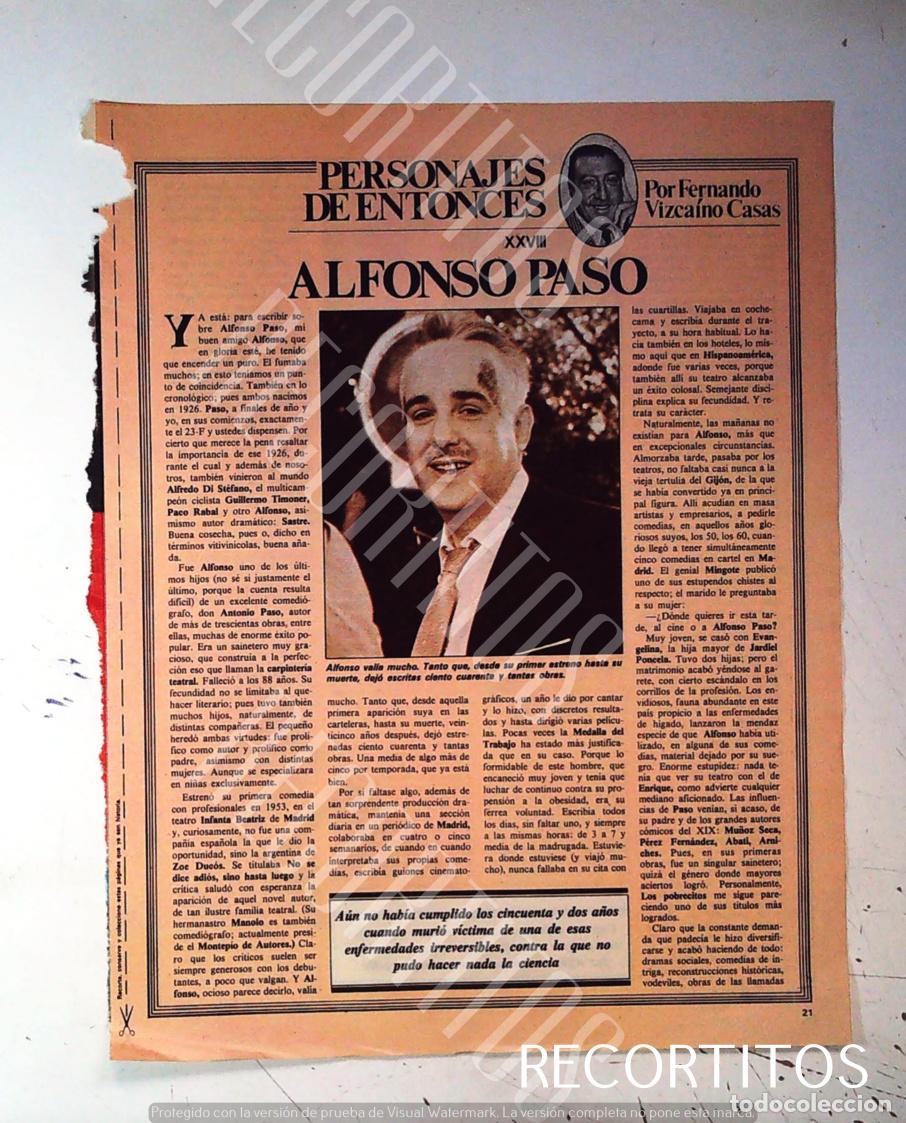 Cine: PERDONAJES DE ENTONCES VIZCAINO CASAS ALFONSO PASO