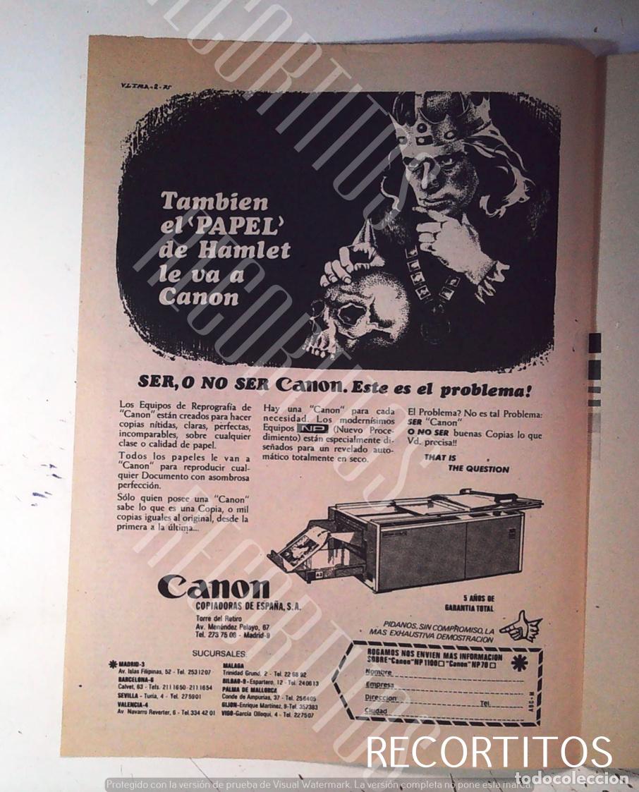 Cine: CANON ANUNCIO PUBLICIDAD COPIADORAS SER O NO SER HAMLET