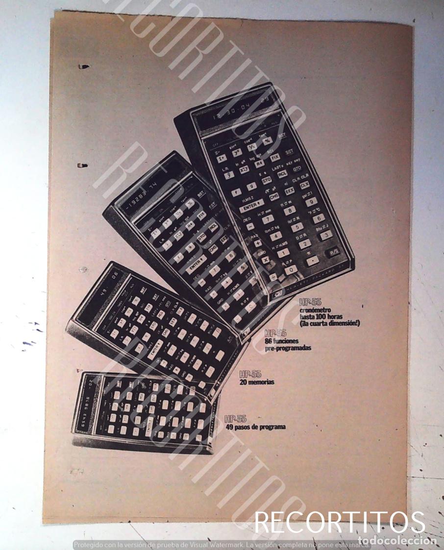 Cine: CALCULADORA HP 55 30.000 PESETAS