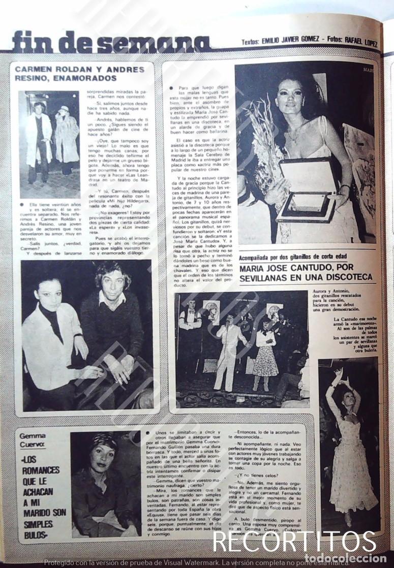 Cine: MARIA JOSE CANTUDO GEMMA CUERVO CARMEN ROLDAN ANDRES RESINO