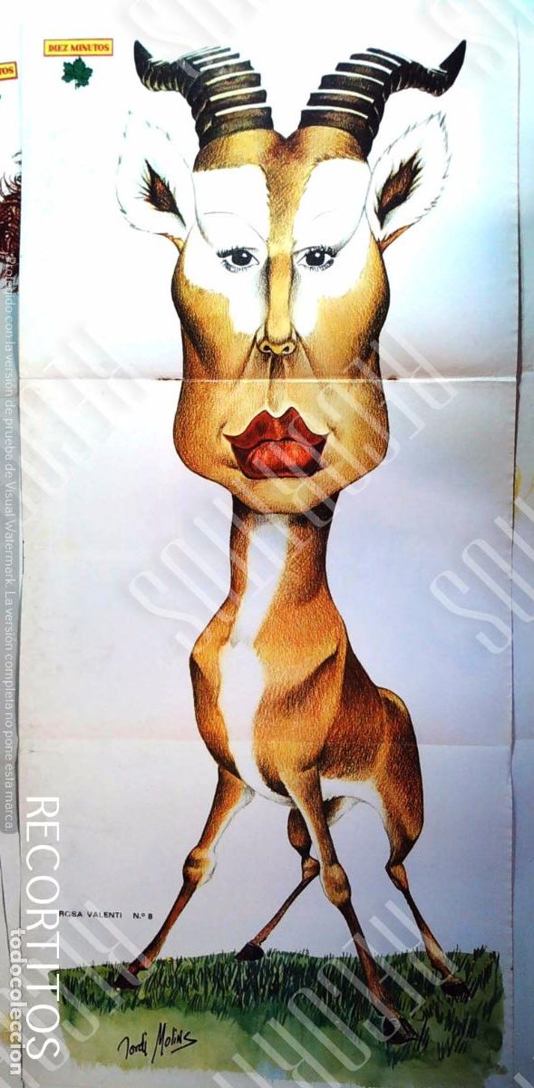 Cine: TRIPTICO POSTER DIEZ MINUTOS ROSA VALENTI VALENTY