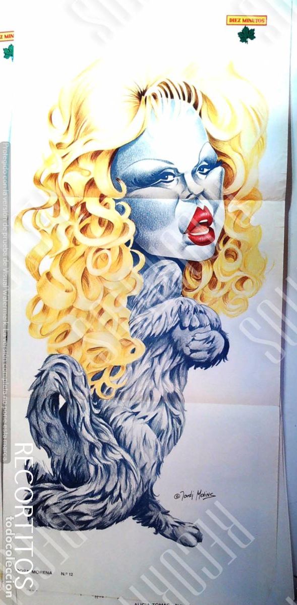 Cine: TRIPTICO POSTER DIEZ MINUTOS ROSA MORENA