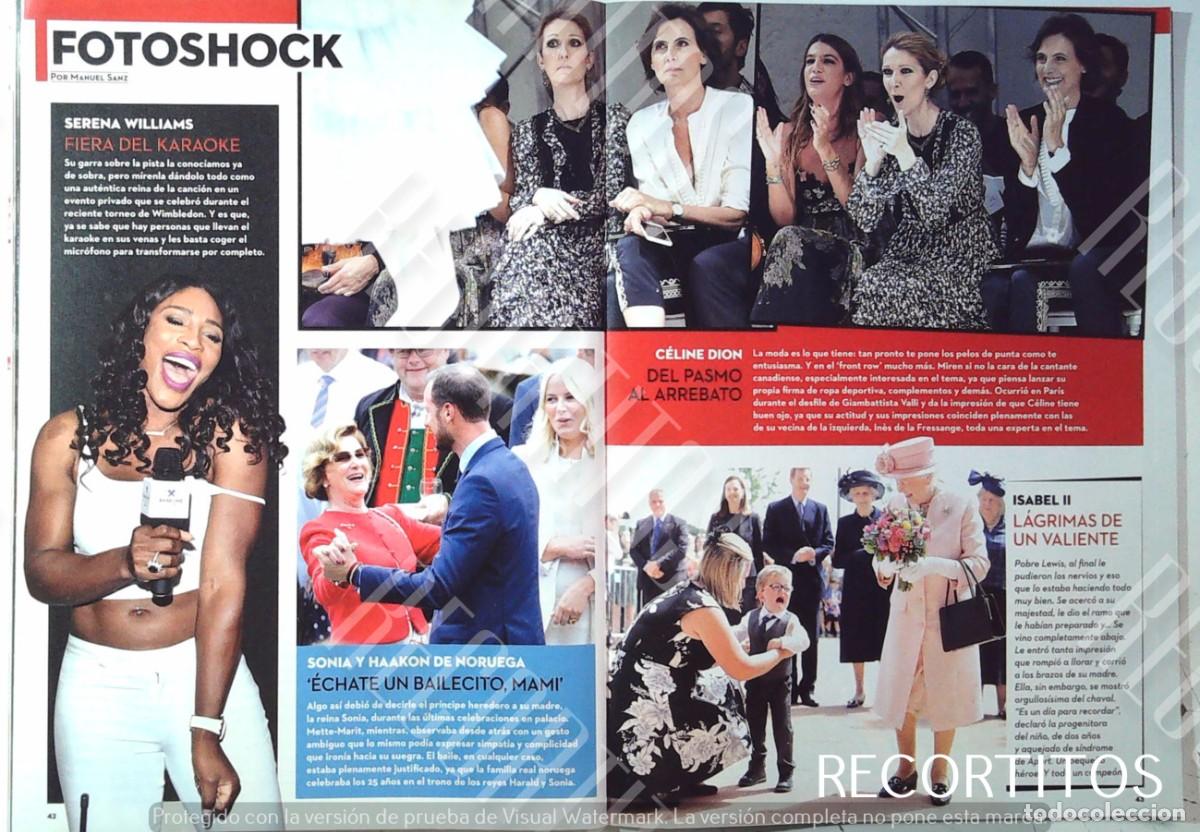 Cine: LA REINA ISABEL II ELIZABETH CELINE DION SONIA SONJA DE NORUEGA HAAKON SERENA WILLIAMS