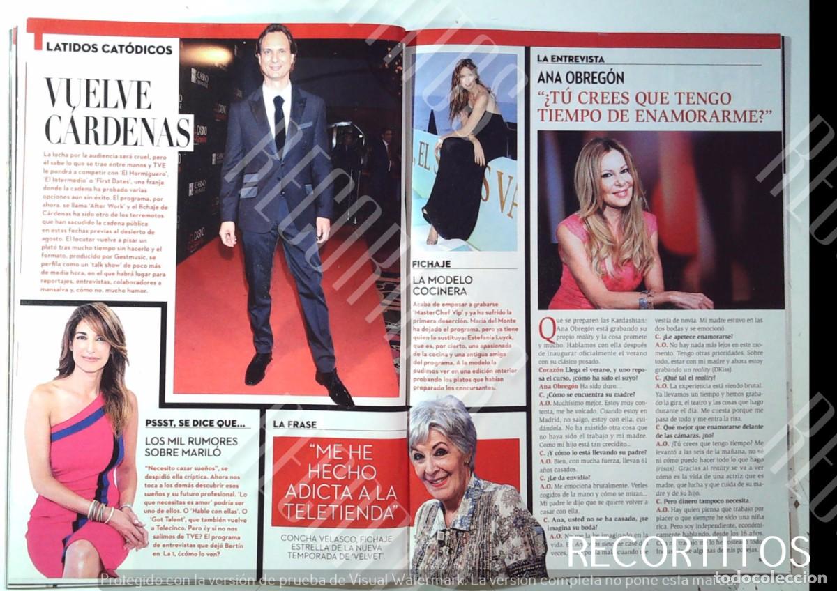 Cine: MARILO MONTERO ESGEFANIA LUYK ANA OBREGON CARDENAS CONCHA VELASCO