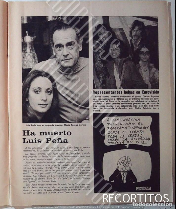 Cine: DREAM EXPRESS BELGICA EUROVISION LUIS PE&Ntilde;A MARIA TERESA CORTES