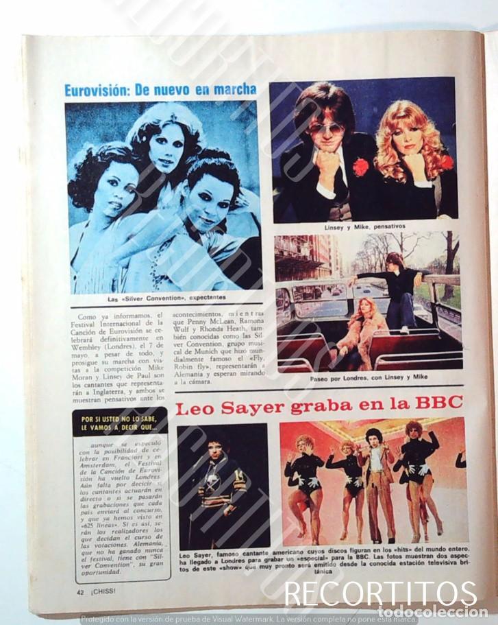 Cine: SILVER CONVENTION LINSEY Y MIKE LEO SAYER EUROVISION