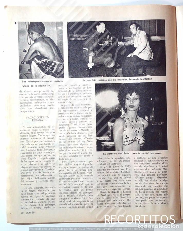 Cine: la vida de nadiuska en chiss