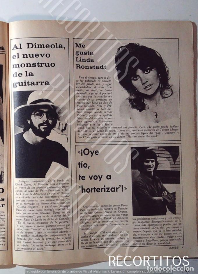 Cine: al dimeola linda ronstadt francisco ropero gomez