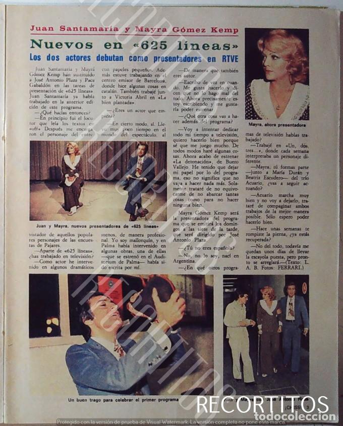 Cine: MAYRA GOMEZ KEMP JUAN SANTA MARIA 625 LINEAS