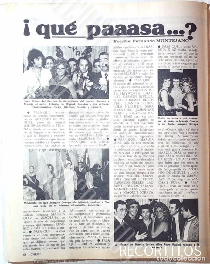 Cine: LGTBI MARUJITA DIAZ CON LOS TRAVESTIS JOAQUIN SORAYA PEPE RUBIO LAURENT DE MELILLA