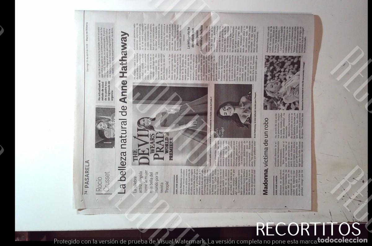 Cine: MADONNA ANNE HATHAWAY