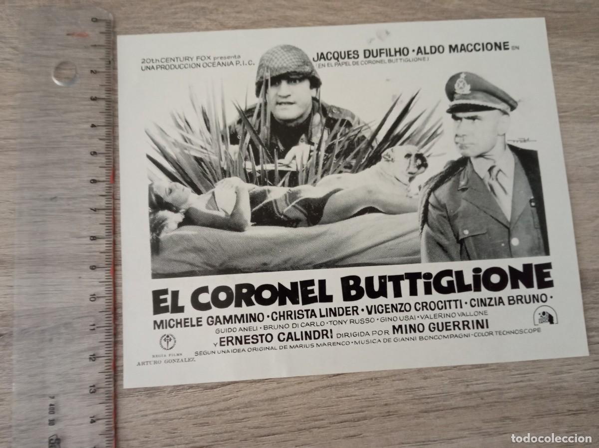 Cine: EL CORONEL BUTTIGLIONE, CLICHE DE PRENSA