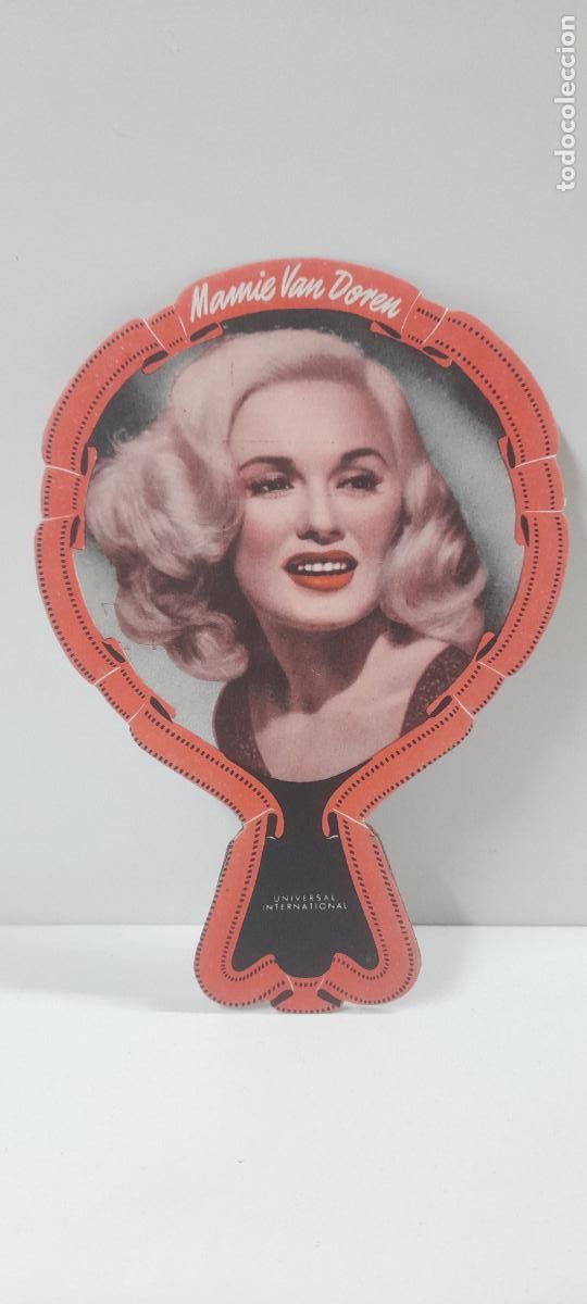 Cine: ANTIGUO PAY PAY - MAMIE VAN DOREN . PROPAGANDA PINTURA SUPERPLASTICA LA PAJARITA . A&Ntilde;OS 50 / 60