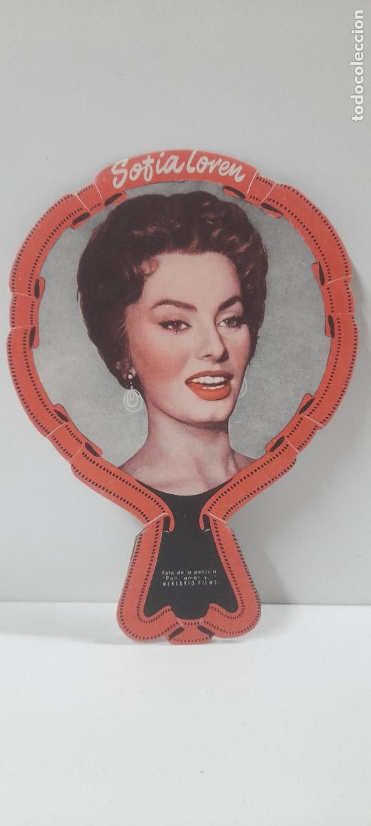 Cine: BONITO Y ANTIGUO PAY PAY - SOFIA LOREN . PROPAGANDA PINTURA SUPERPLASTICA LA PAJARITA . A&Ntilde;OS 50 / 60