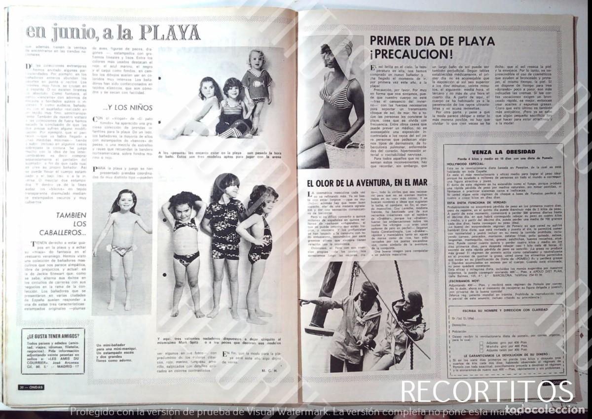 Cine: ROPA DE BA&Ntilde;O LENCERIA 1973 MODA INFANTIL BRAGUITAS PA&Ntilde;AL